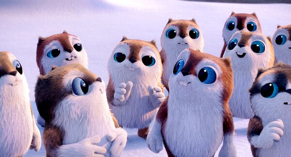 ▲《馴鹿大冒險：超越北極光》的「旅鼠家族」萌翻，躍為小朋友們的最愛。（圖／海鵬提供）