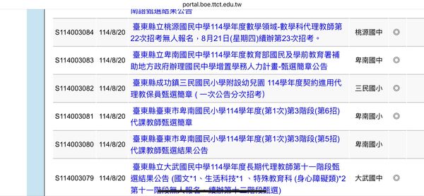 ▲台東缺老師，校方出奇招徵人。（圖／楊晨東翻攝）