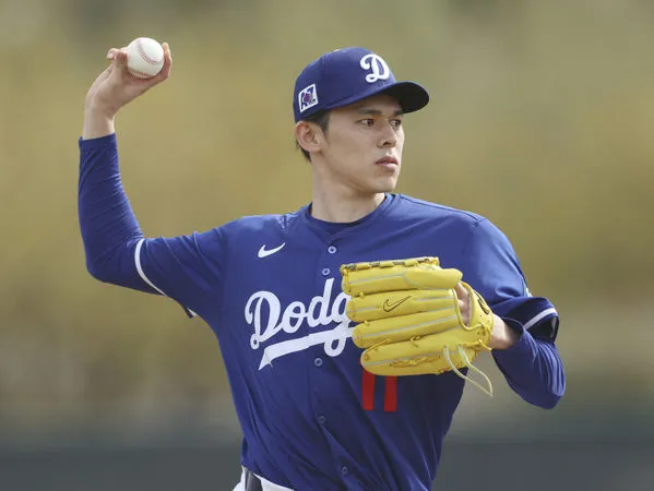 ▲▼道奇佐佐木朗希。（圖／達志影像／美聯社）