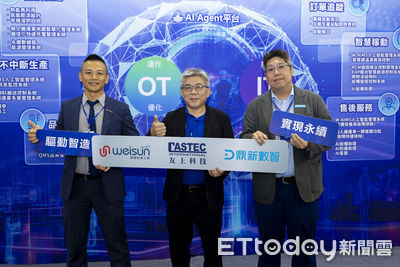 鼎新、友上、偉勝三方技術合作亮相自動化展　打造AI+未來智造場景
