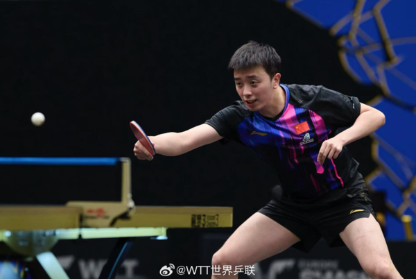 ▲小將陳垣宇首輪出局。（圖／翻攝自微博@WTT世界乒聯）
