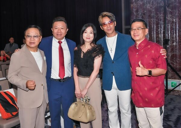 ▲陳子強出席生技公司活動。（圖／星寶生技）