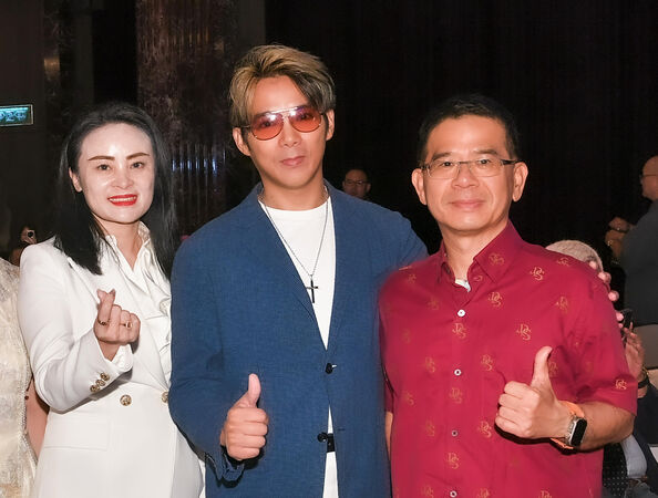 ▲陳子強出席生技公司活動。（圖／星寶生技）