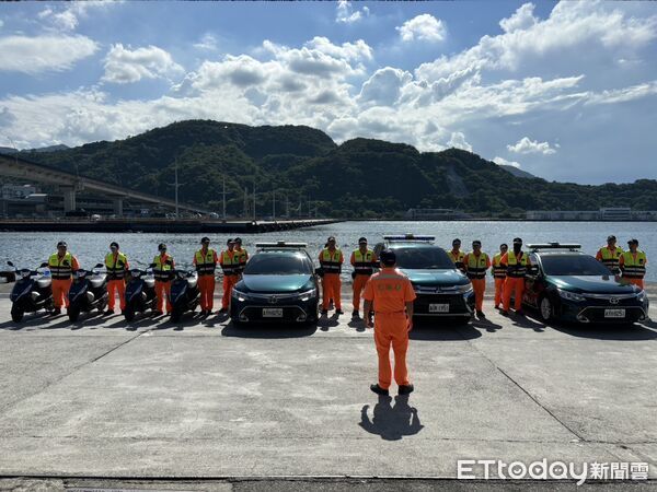 ▲海巡北部分署5縣市同步掃蕩 防陸船越界護公投安全。（圖／記者郭世賢翻攝）