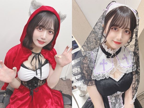 ▲▼女偶像PO「最羞恥Cosplay照」　吸百萬觀看。（圖／翻攝@gyozachan_0902_）