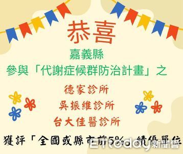 嘉義台大佳醫診所等列績優 助民眾遠離代謝症候群風險
