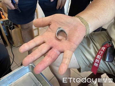 6旬男手卡戒指　長治消防隊「砂輪+巧手」助脫困