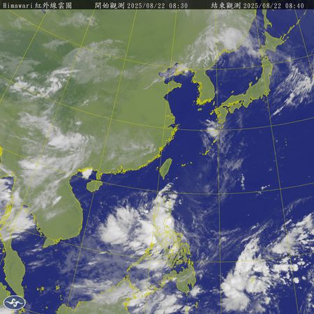 ▲▼衛星雲圖。（圖／氣象署提供）