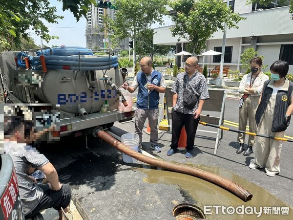 ▲▼水肥車亂排放。（圖／保七總隊提供）