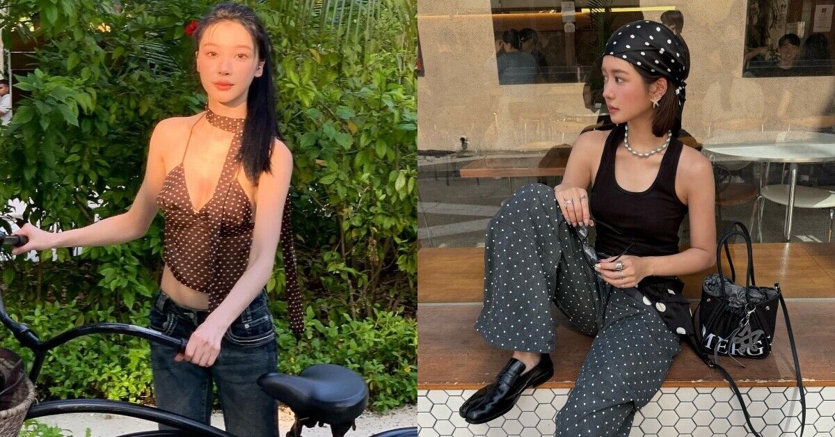 ▲圓點穿搭     。（圖／翻攝自IG）