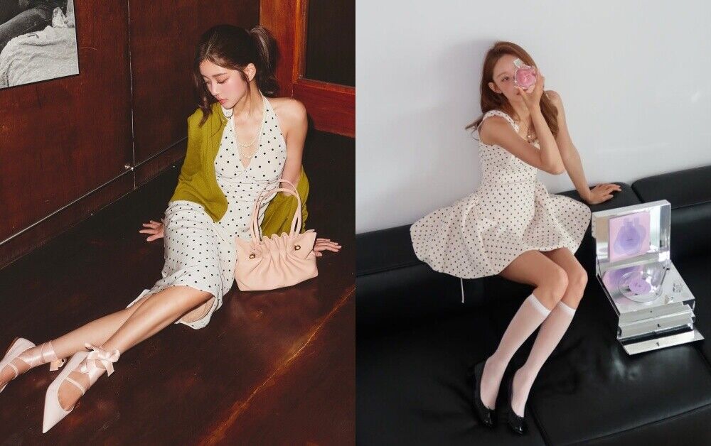 ▲圓點穿搭     。（圖／翻攝自IG）