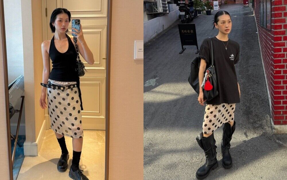 ▲圓點穿搭     。（圖／翻攝自IG）