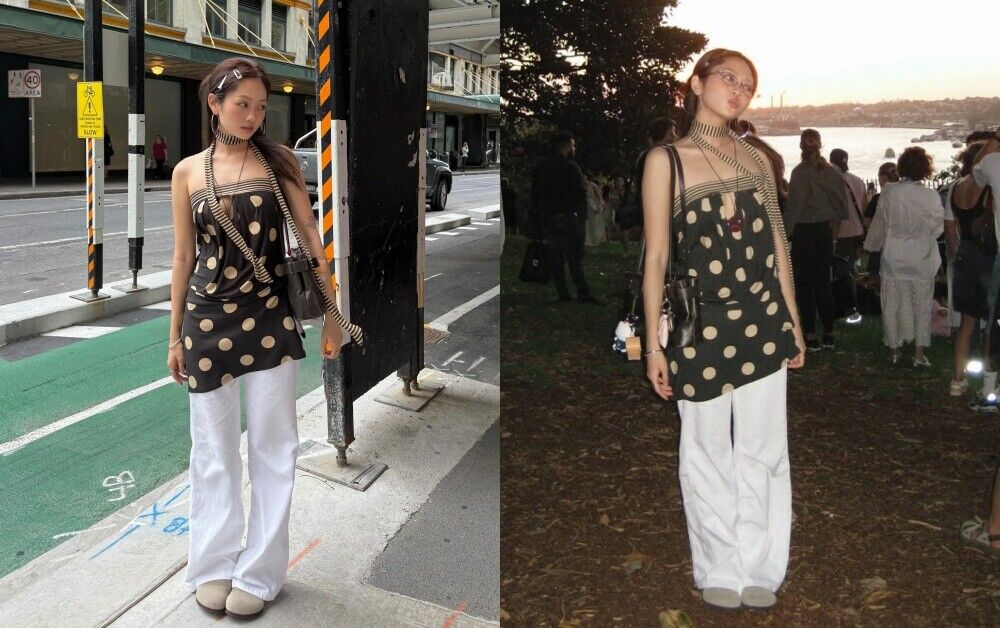▲圓點穿搭     。（圖／翻攝自IG）