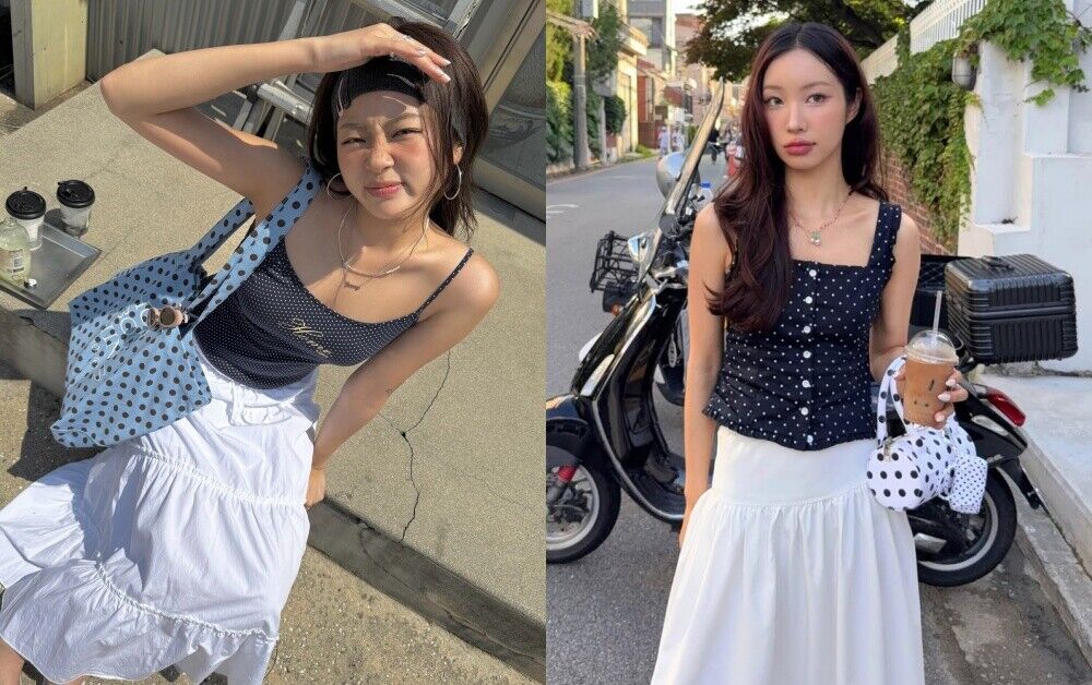 ▲圓點穿搭     。（圖／翻攝自IG）