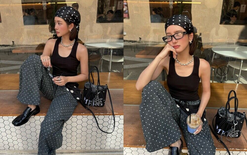 ▲圓點穿搭     。（圖／翻攝自IG）