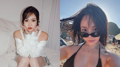 陳芳語海邊解放比基尼！　「深V炸傲人上胸」身材全被拍