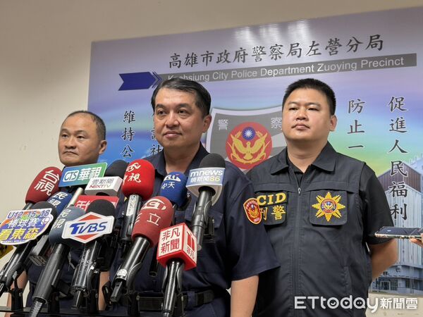 ▲高雄左營區發生行刑式槍擊案，1男當街慘死，左營分局長謝承甫說明案情。（圖／記者許宥孺翻攝）