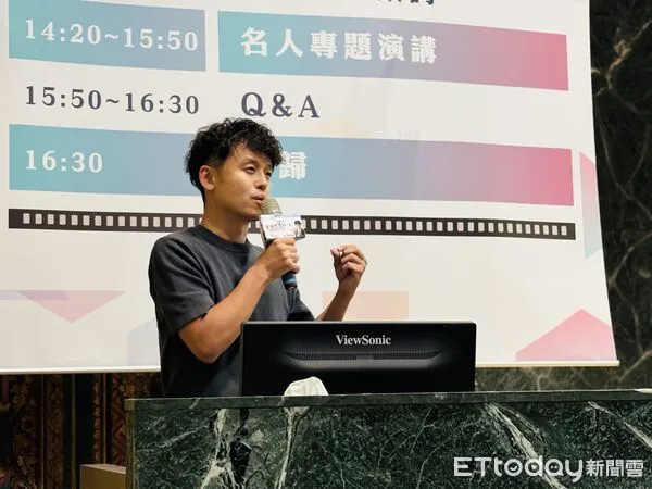 ▲勞動部雲嘉南分署舉辦名人講座，新銳導演唐福睿分享跨界職涯經驗。（記者林東良翻攝，下同）