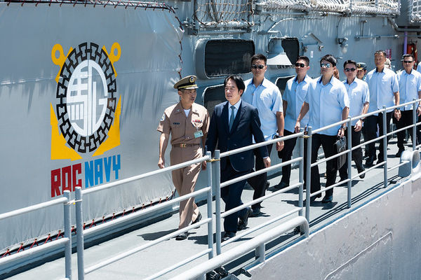 ▲▼總統賴清德勗勉海軍艦指部168艦隊。（圖／總統府提供）