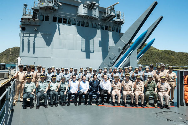 ▲▼總統賴清德勗勉海軍艦指部168艦隊。（圖／總統府提供）