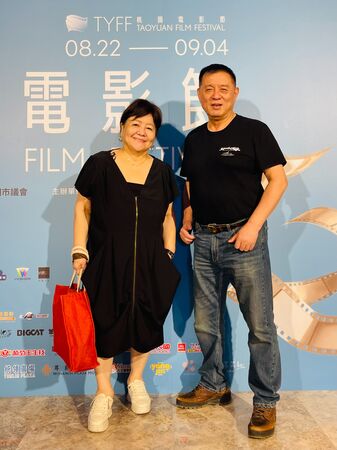 ▲《突破：三千米的泳氣》李㼈、李紫嫣、《里斯本丸沉沒》製片焦雄屏 、導演方勵。（圖／桃園電影節提供）