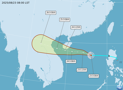 劍魚颱風朝西奔「下周一威力最強」　午後雷雨連5天擴大