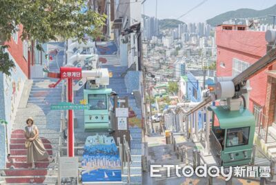 釜山免費景點「希望階梯單軌電車」