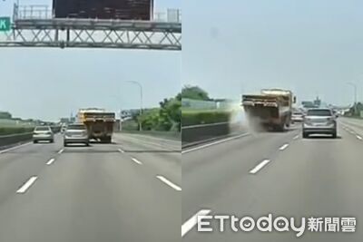 國1詭異畫面曝!拖吊車「螃蟹切3道」 2車悚遇人生走馬燈