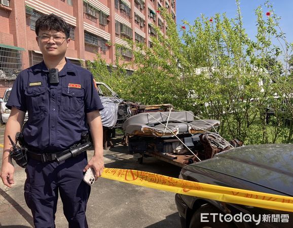 ▲高雄女於住家大樓墜樓慘死。（圖／記者吳世龍翻攝）