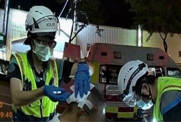 ▲82歲阿公從台中神岡騎電動車迷航到彰化，頭部也受傷。（圖／警方提供）