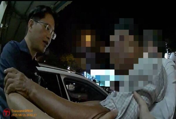 ▲82歲阿公從台中神岡騎電動車迷航到彰化，頭部也受傷。（圖／警方提供）