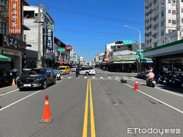 ▲屏東市廣東路與北興街口交通事故。（圖／記者陳崑福翻攝）