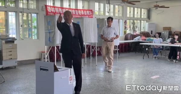 ▲▼ 立法院長韓國瑜回雲林投票。（圖／記者游瓊華翻攝，下同）