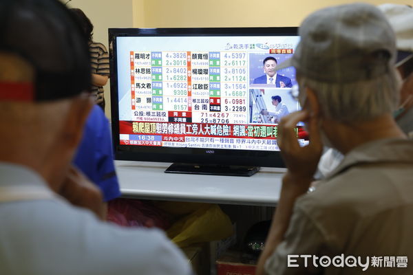 ▲▼823第二波大罷免開票結果一面倒不同意大於同意，國民黨立委羅明才挺過大罷免自行宣布反罷免成功。（圖／記者湯興漢攝）