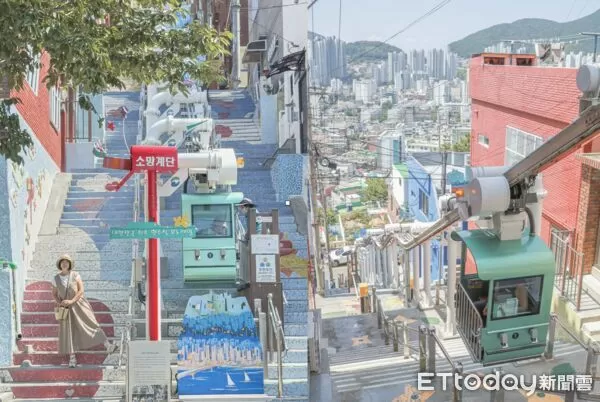 ▲▼釜山希望階梯單軌電車。（圖／記者蔡玟君攝）