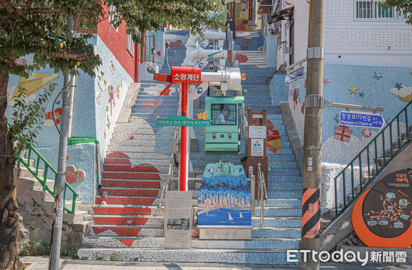 ▲▼釜山希望階梯單軌電車。（圖／記者蔡玟君攝）