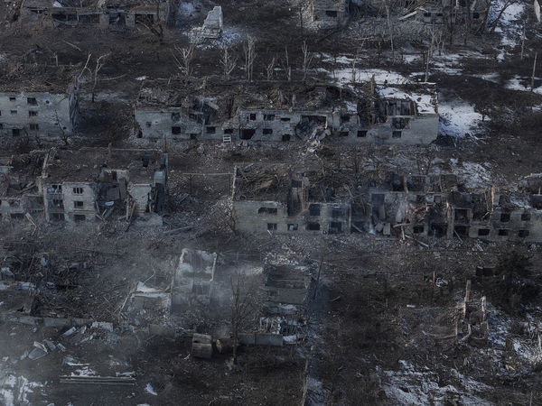 ▲2025年2月，烏克蘭東部頓內茨克州（Donetsk）托列茨克市（Toretsk）被部分占領。（圖／達志影像／美聯社）