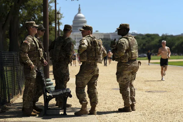 ▲▼ 美國華盛頓特區的國民兵。（圖／達志影像／美聯社）