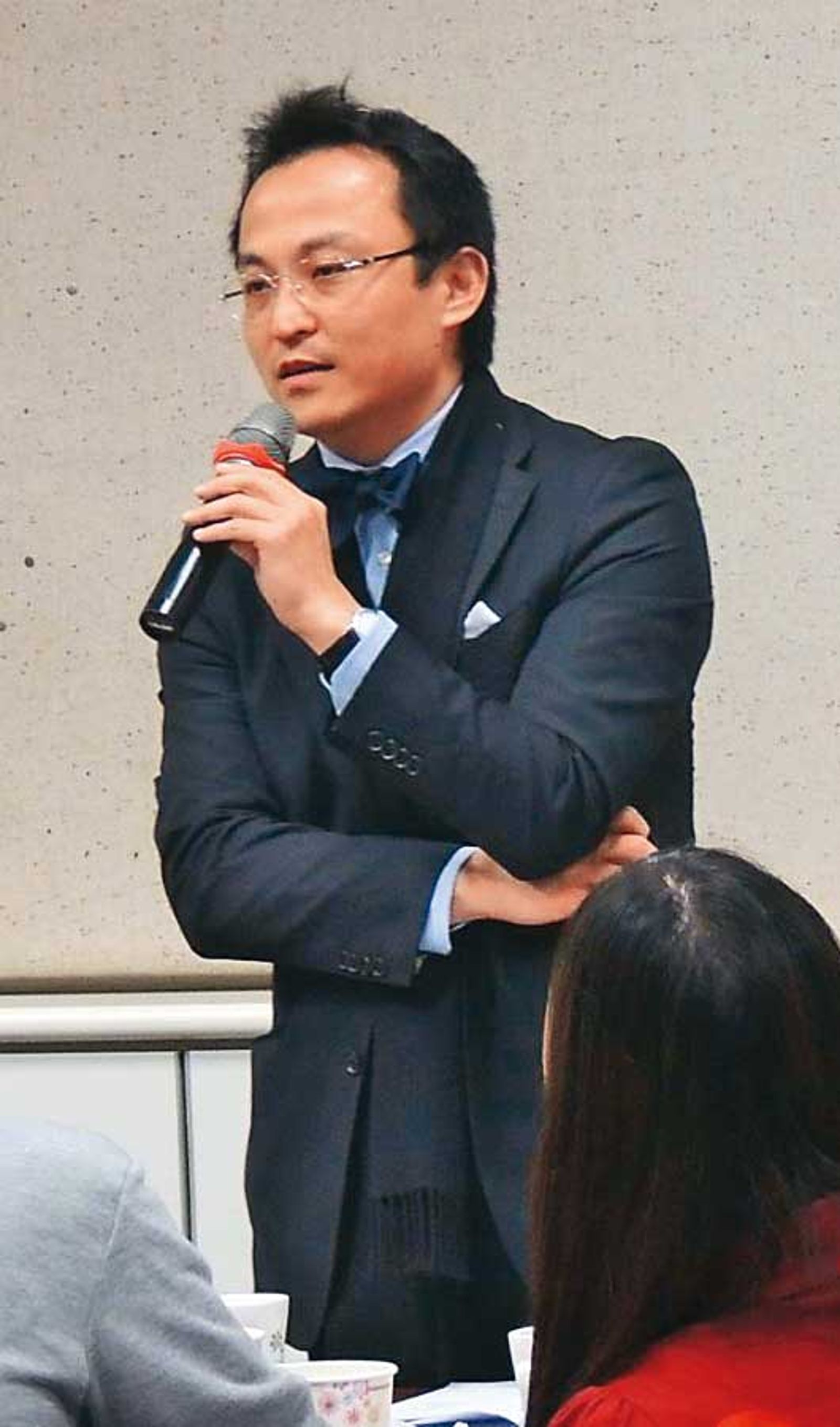 晾舟國際資產管理負責人陳米山（圖）是宣捷昔日合作夥伴，雙方已鬧翻。（翻攝新竹女中校友會臉書）