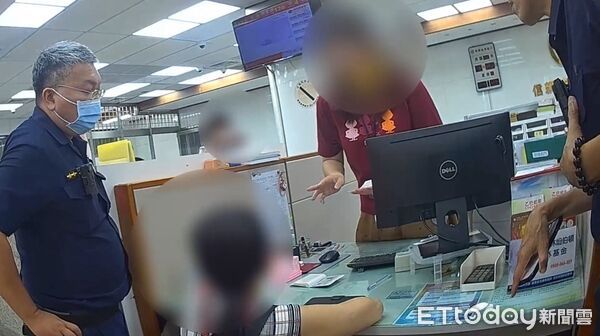 ▲▼鹽埕區一名婦人又落入網路交友詐騙老梗，詐騙集團以「假親友急需手術費」手法行騙，幸虧銀行行員機警通報，加上警方及時到場勸說，成功阻止婦人匯款。（圖／記者吳世龍翻攝）