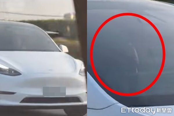 ▲▼特斯拉駕駛疑在上國道時睡著。（圖／WOWtchout授權)