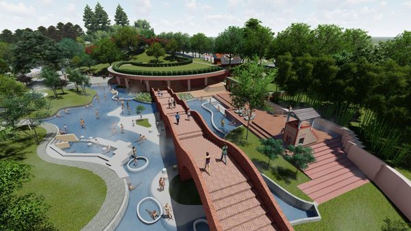 ▲▼「蘭陽溫泉浴」工程大眾湯屋的模擬圖。（圖／宜縣府提供，下同）