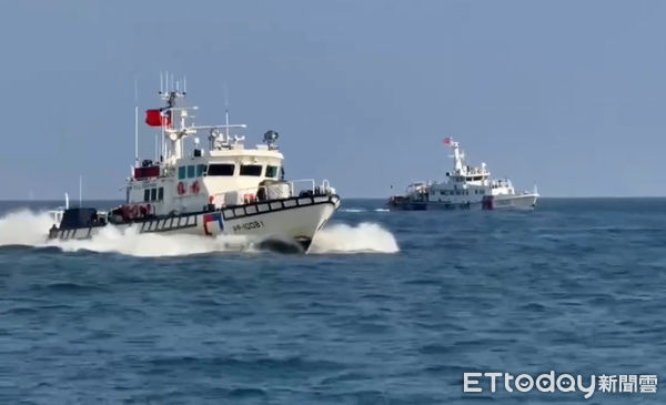 ▲▼中國海警4艄船隻今日內二度襲擾金門水域。（圖／記者林名揚翻攝）