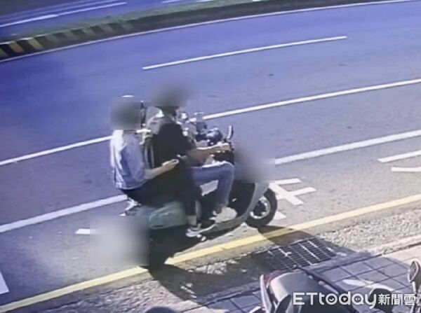 ▲▼2名男女索討7千元不成，持西瓜刀當街砍人，事後還變裝搭捷運逃逸。（圖／民眾提供，下同）