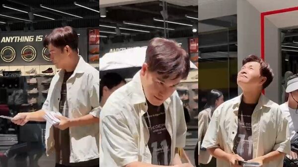 ▲港視帝「街頭發傳單」零遮掩&hellip;沒人認出！　郭晉安尷尬被拒畫面全被拍。（圖／翻攝郭晉安小紅書）