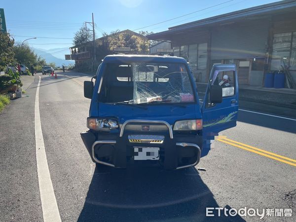 ▲嘉義嘉義縣番路鄉台18線57.6公里處路段，女行人清晨遭撞死。（圖／記者翁伊森翻攝，下同）