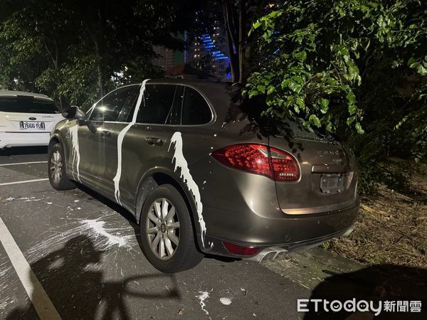 ▲▼高雄保時捷遭人「毀滅級破壞」 ，畫面曝光。（圖／勇安運動有限公司授權提供）