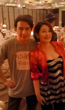 ▲▼廖偉志感謝貴人張秀卿。（圖／翻攝自臉書）