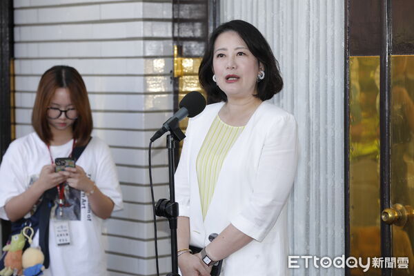 ▲▼民進黨立委吳思瑤就郭國文與柯建銘起衝突飆罵髒話一事進行說明。（圖／記者湯興漢攝）