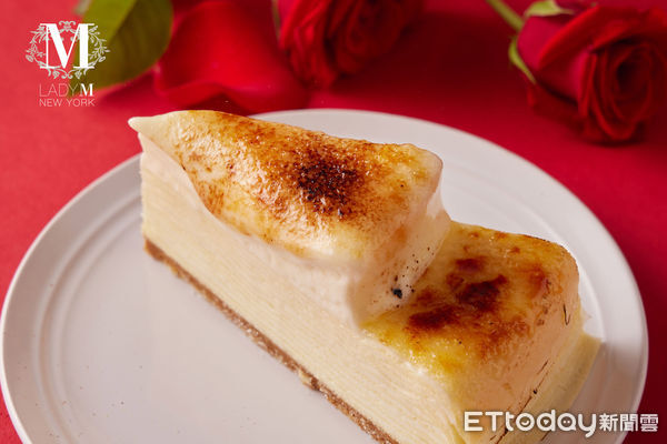 ▲▼LADY M推七夕限定炙燒焦糖起司千層蛋糕。（圖／LADY M提供）